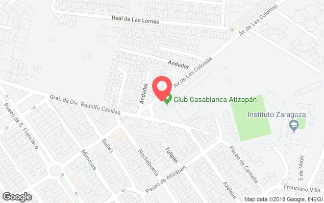 Como llegar Club Casablanca Atizapán ?